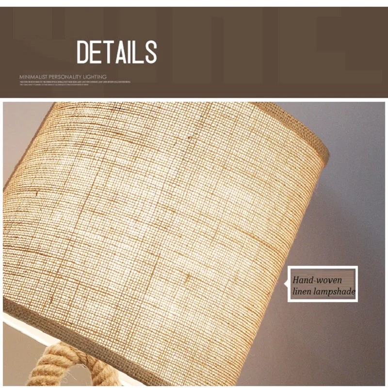 LukLoy американская Ретро Настольная лампа креативный прикроватный светодиодный