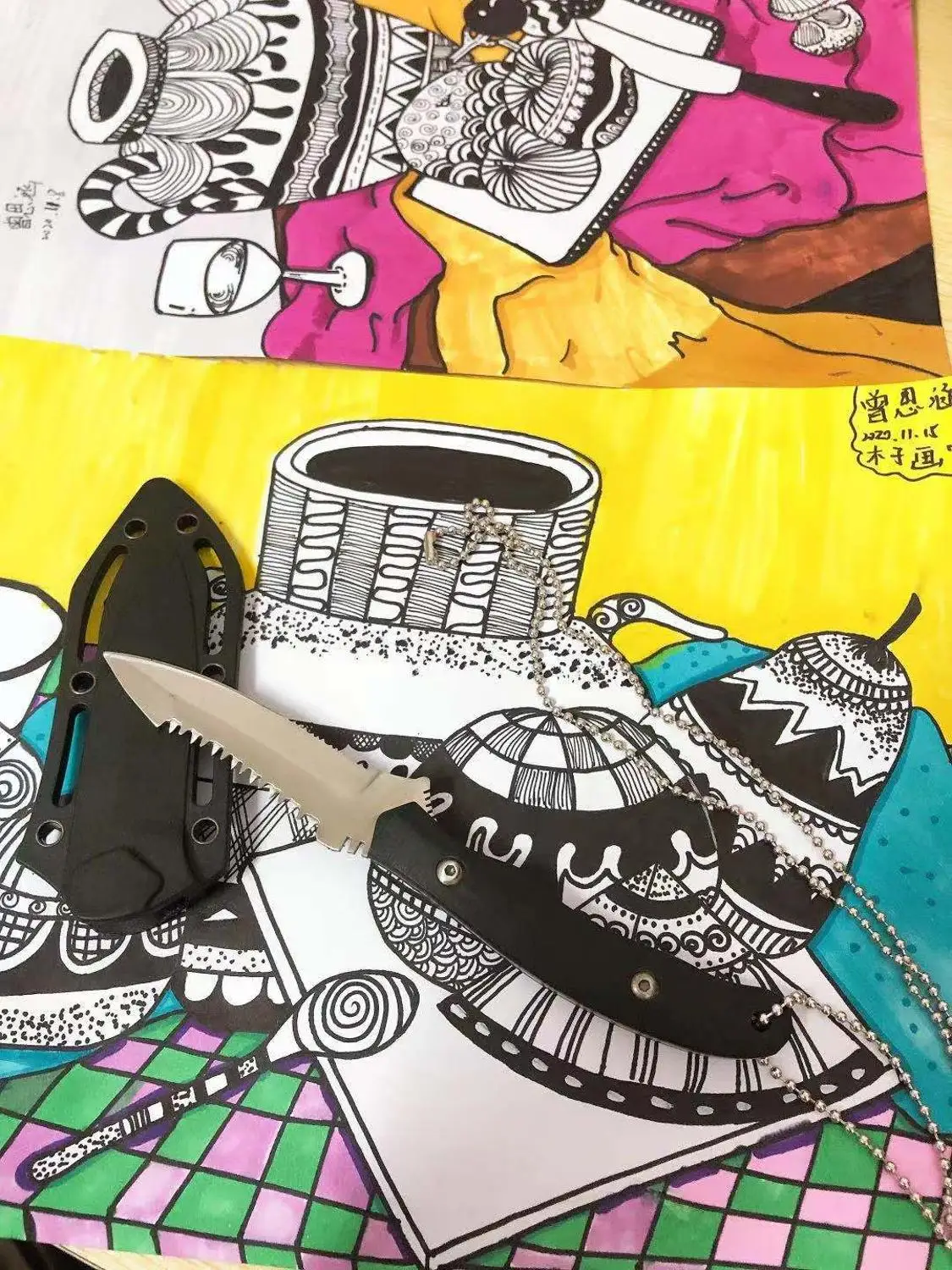 Ножи спасательные портативные Фиксированный Клинок для кемпинга и выживания