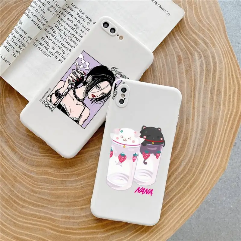

Japan anime Oosaki nana Phone Case Candy Color for iPhone 6 7 8 11 12 s mini pro X XS XR MAX Plus