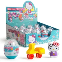 anime hello kt anime figure doll pvc material egg model blocks brinquedos child puzzle toys birthday christmas gift