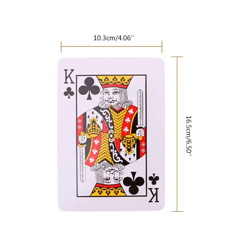 

1 Deck Red K Big Playing Cards Magic Props Poker Card Family Party Board Game