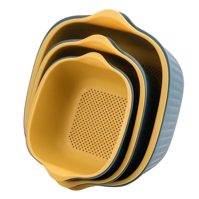 

Дренажная корзина, дуршлаг, корзина для мытья фруктов и овощей, ситечко, силиконовый дуршлаг, кухонный инструмент для дома