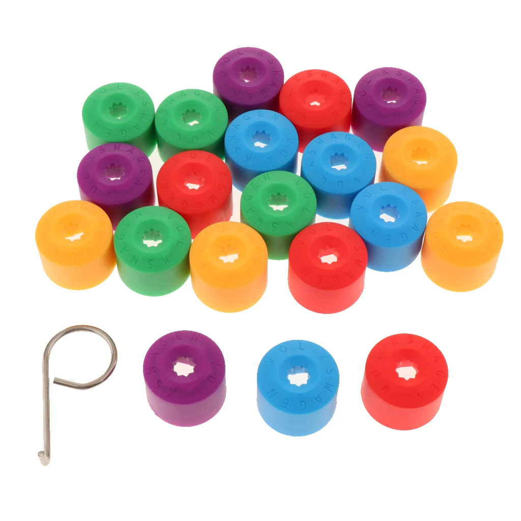 20 шт. пластиковые гайки для автомобильных колес винты пылезащитная крышка 0 79x1 18