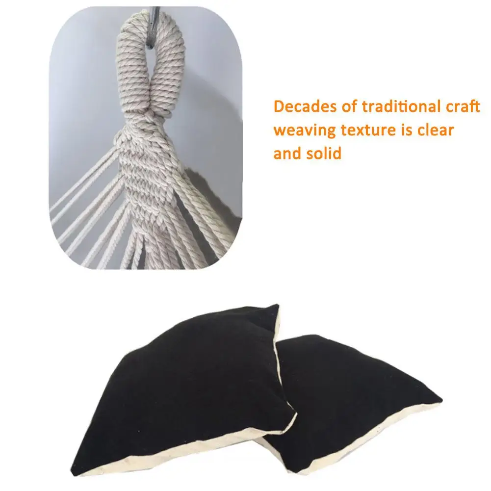 Портативный подвесной гамак качели для путешествий кемпинга мягкое холщовое