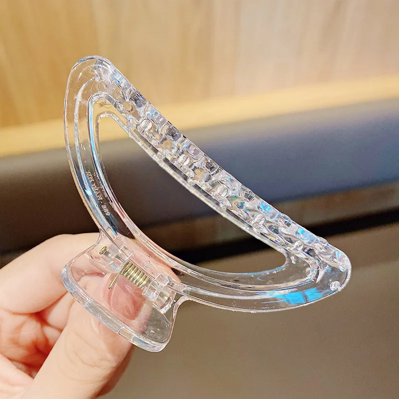 

1 Pc Vintage 2020 Hair Claws Clips Fashion Solid Transparent Hair Pins Holder For Women Girls Simple Daily Hair Accessories