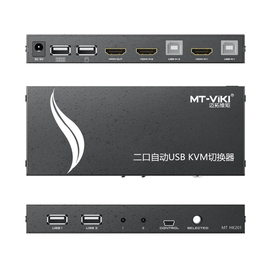 USB HDMI KVM переключатель 4K @ 60Hz HDR 2 0 коммутатор 2X1/4X1 с и кабели поддержка клавиатуры