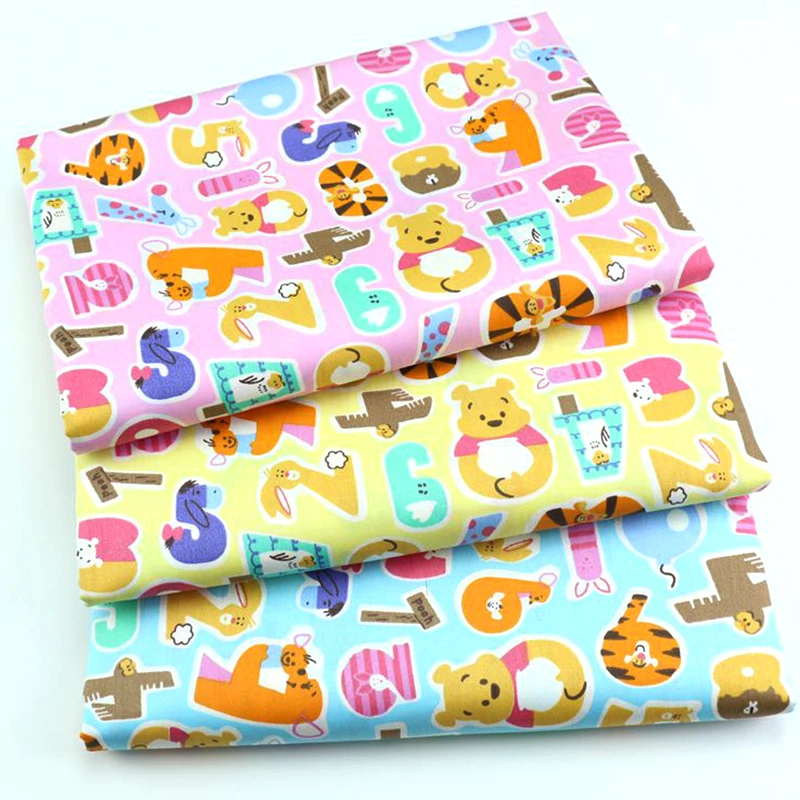 

3pcs/Lot, 100*160,Cartoon Digital Animal,Printed Twill Cotton Fabric,Patchwork Cloth,DIY Sewing Quilting Material For Baby&Child