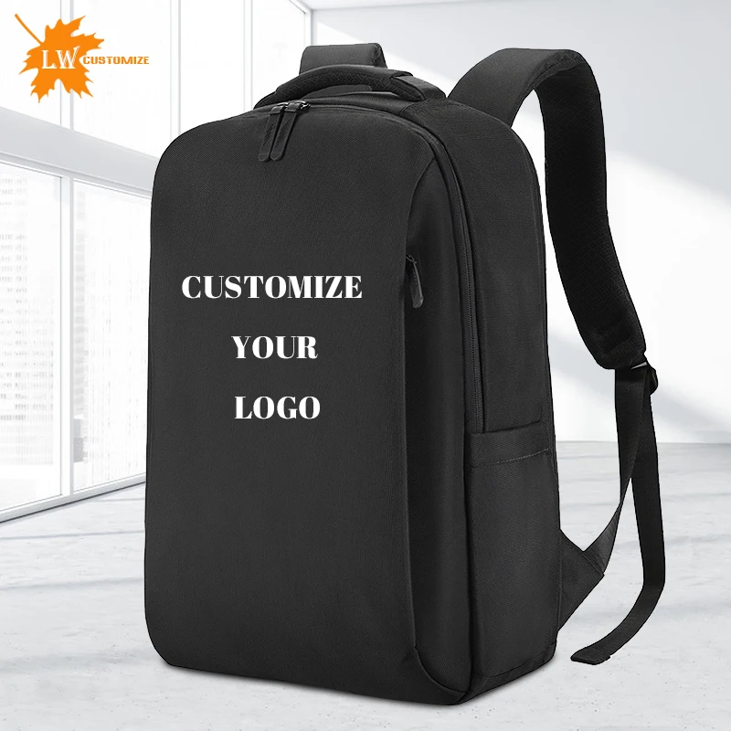 

Men Bag Customize Logo Nylon Office Work Laptop Backpack Business School Bag Fashion Casual Ladies Backpack Printed Photo Name