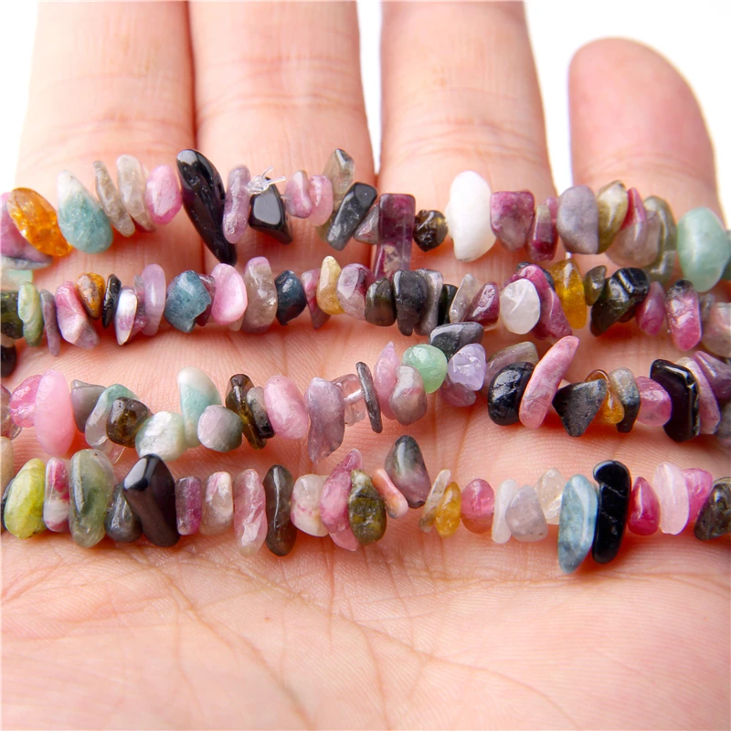 38.Tourmaline 15," натуральные бразильские цитрины, хрустальные камни, камни, чипы, гравия, бусины, алебастр, лазурит, натуральный камень, изготовление ювелирных изделий - Цвет: 38.Tourmaline