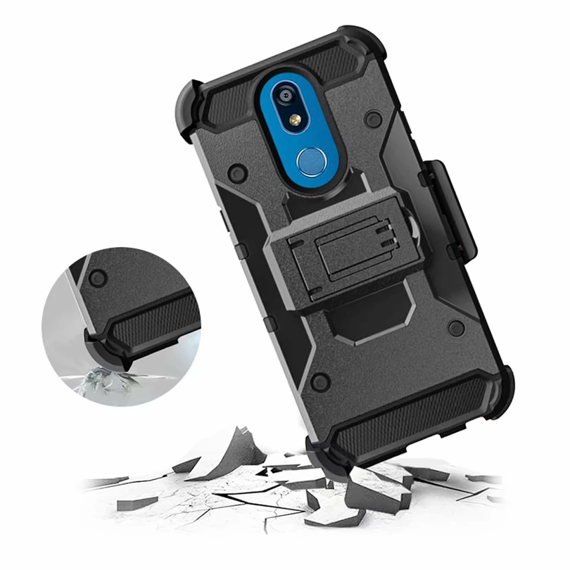Для LG K 40/K40 чехол сверхмощный ударопрочный Чехол Зажим для ремня подставка