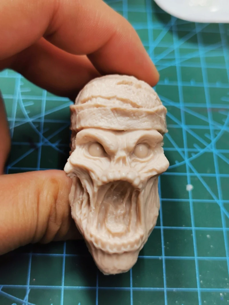 

1/6 Scale Ancient Ghost Mummy Monster Unpainted Head Model for 12''Figure Body Accessories DIY