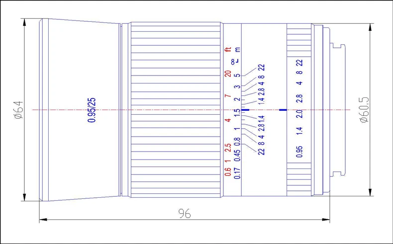 Kaxinda 25 мм f/0,95 стандартный ручной объектив с большой апертурой для Olympus M4/3/MFT Крепление камеры
