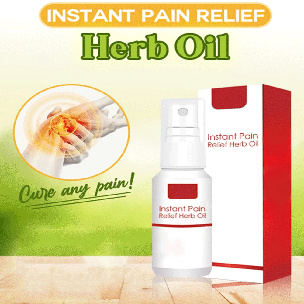 

Pain Reliever Spray Natural Herb Oil Instant Relief For Arthritis Joint Pain Osteoarthritis Sport Injuries Back Sprains Bruises