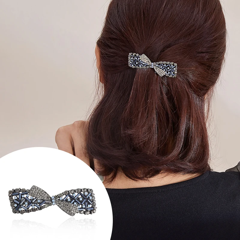Женские заколки для волос CHIMERA Винтажные с кристаллами и бантом Роскошные