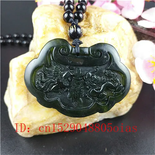 Сертифицированный китайский натуральный черный зеленый Нефритовый дракон