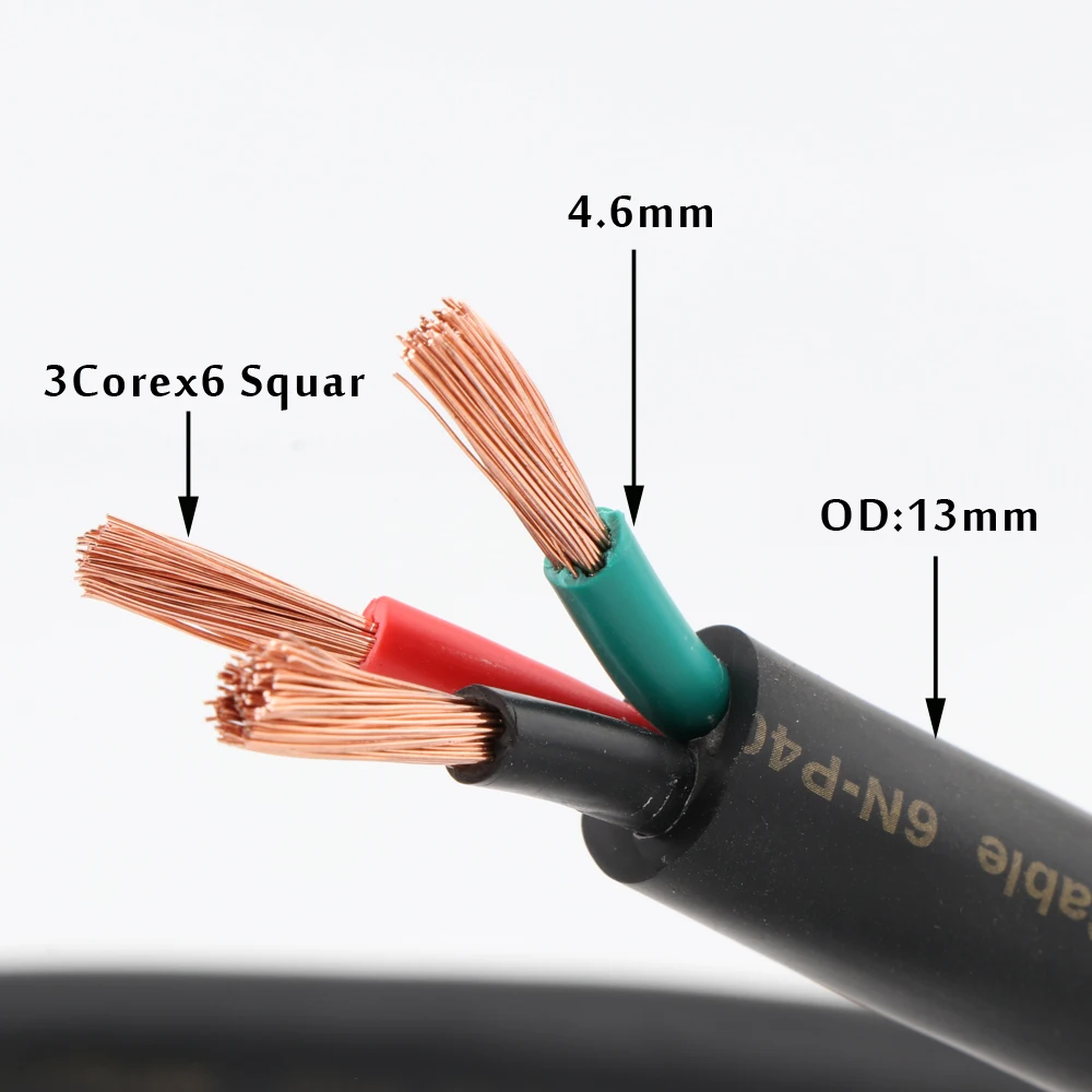 Acrolink 6N-P4030 Fine OFC Power Cable (Per 1.0m) for DIY audio cables | Электроника