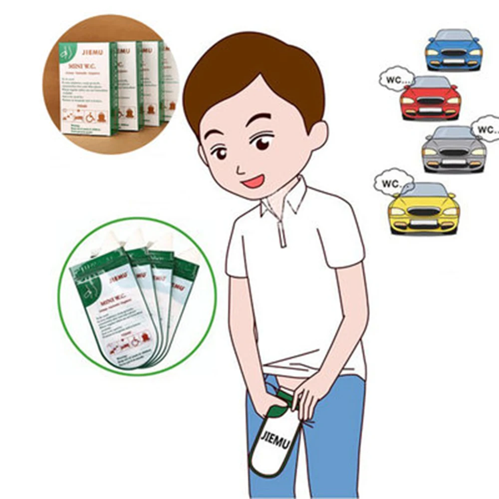 

700ml Emergency portable car urine bag vomit bags mini mobile toilets Disposable handy unisex kids using outdoors Mini W.C.
