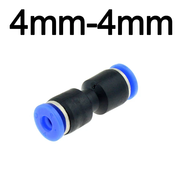 4mm-4mm Воздушный Пневматический 10 мм 8 мм 6 мм 12 мм 4 мм 16 мм OD шланг Труба одно касание толчок в прямые газовые фитинги Пластиковые быстрые разъемы фитинг - Цвет: 4mm-4mm