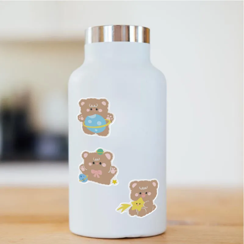

10/30/50Pcs Astronaut Bear Graffiti Waterproof Skateboard Travel Suitcase Phone Laptop Luggage Stickers DIY Kids Girl Toys