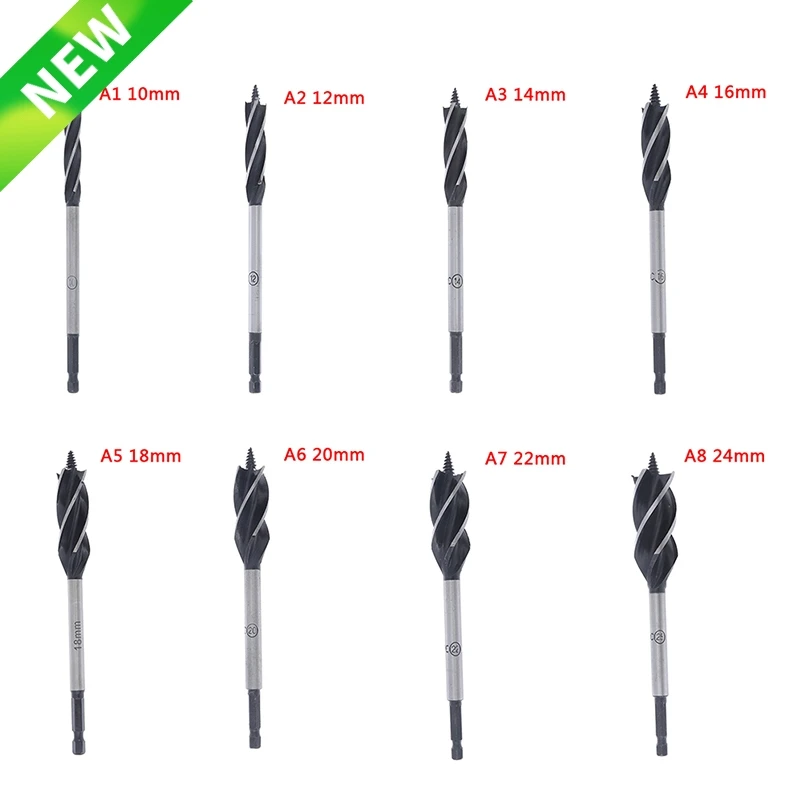 10-24 мм набор сверл для резьбы по дереву с быстрым резным шнеком плотник Столярный