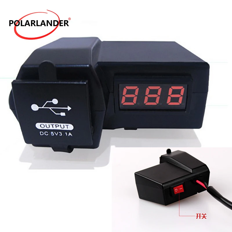СВЕТОДИОДНЫЙ цифровой дисплей вольтметр тройное Зарядное устройство USB