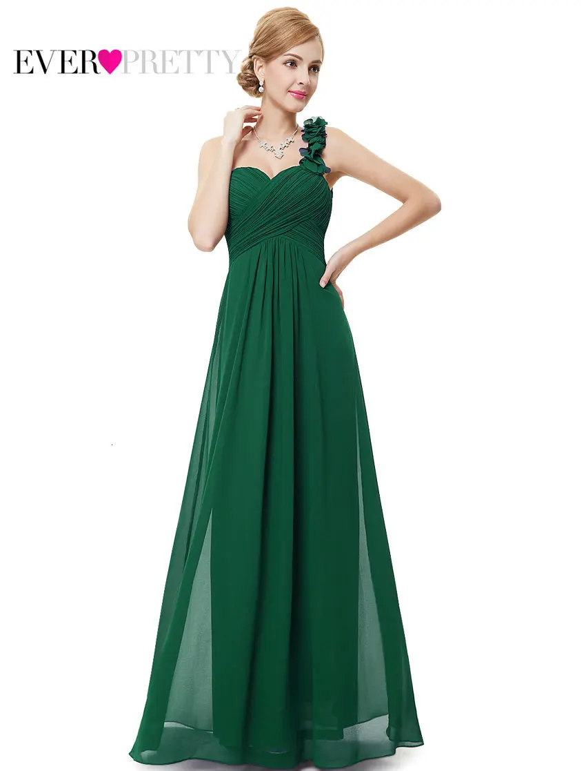 [Большая распродажа] элегантные платья подружки невесты Ever Pretty EP09768 шифоновые длинные специальные платья на одно плечо vestido de noiva