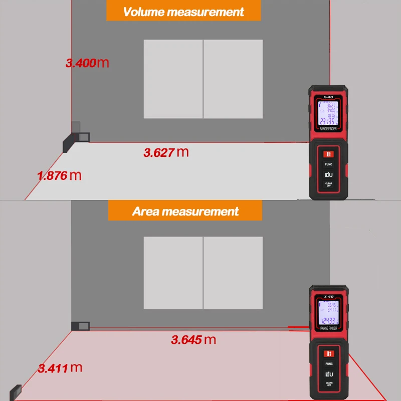 Лазерный дальномер TECLASER измеритель расстояния Электронная рулетка | Инструменты