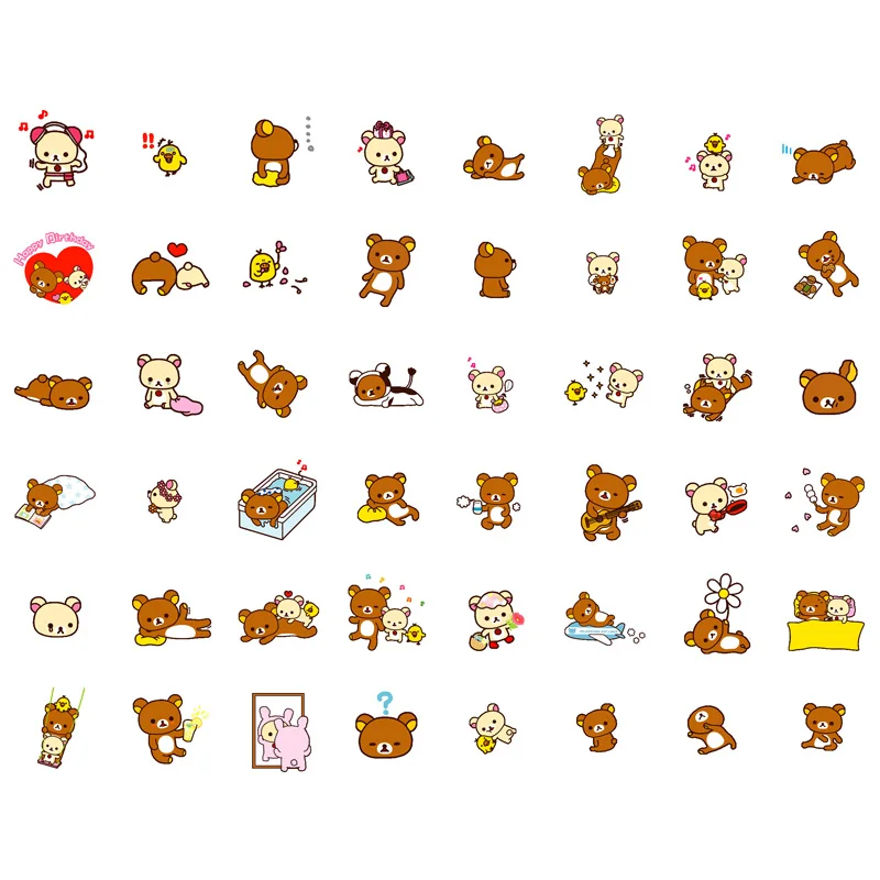 PK395 1 шт. Sanrio Rilakkuma Precut Милая Канцелярия Post It notebook Sketchbook молочный планировщик наклейки школьный офисный Декор - Цвет: PK395