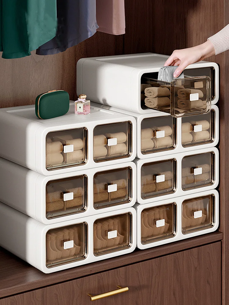 

Storage Box Underwear Socks Underwear Socks Drawer Wardrobe Simple & Convenient Storage Household Finishing Dormitory
