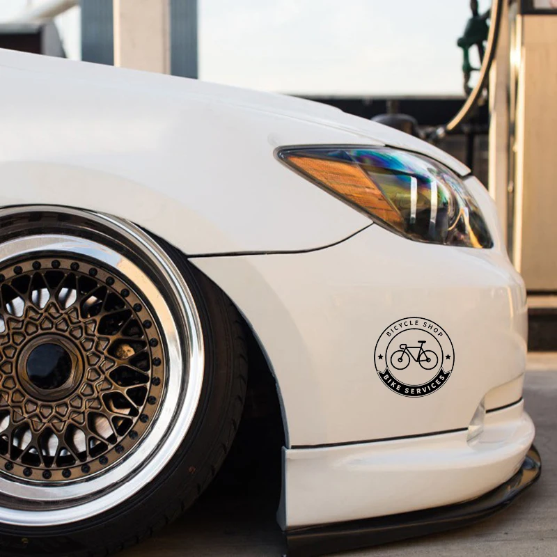 15*15 см велосипедный магазин велосипедные услуги наклейка знак Аксессуары для
