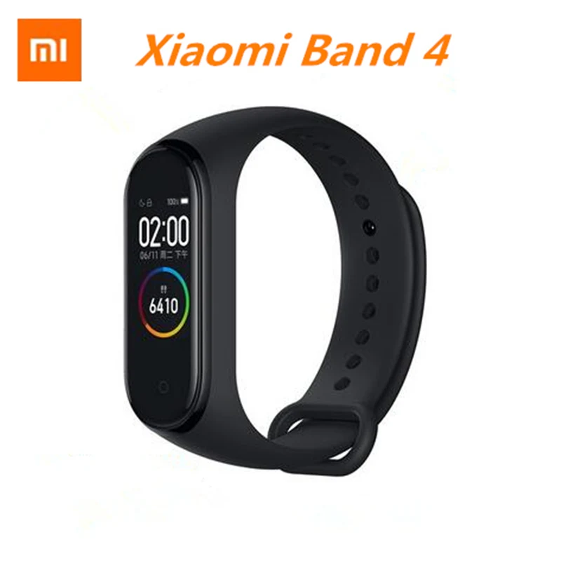 Смарт браслет Xiaomi Mi Band 4 спортивный водонепроницаемый фитнес трекер с Amoled экраном