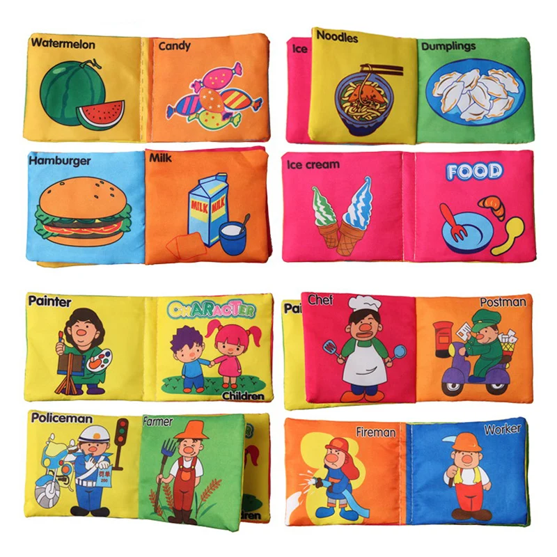 1 шт мальчики девочки книжки из мягкой ткани новорожденный младенец звук шелеста