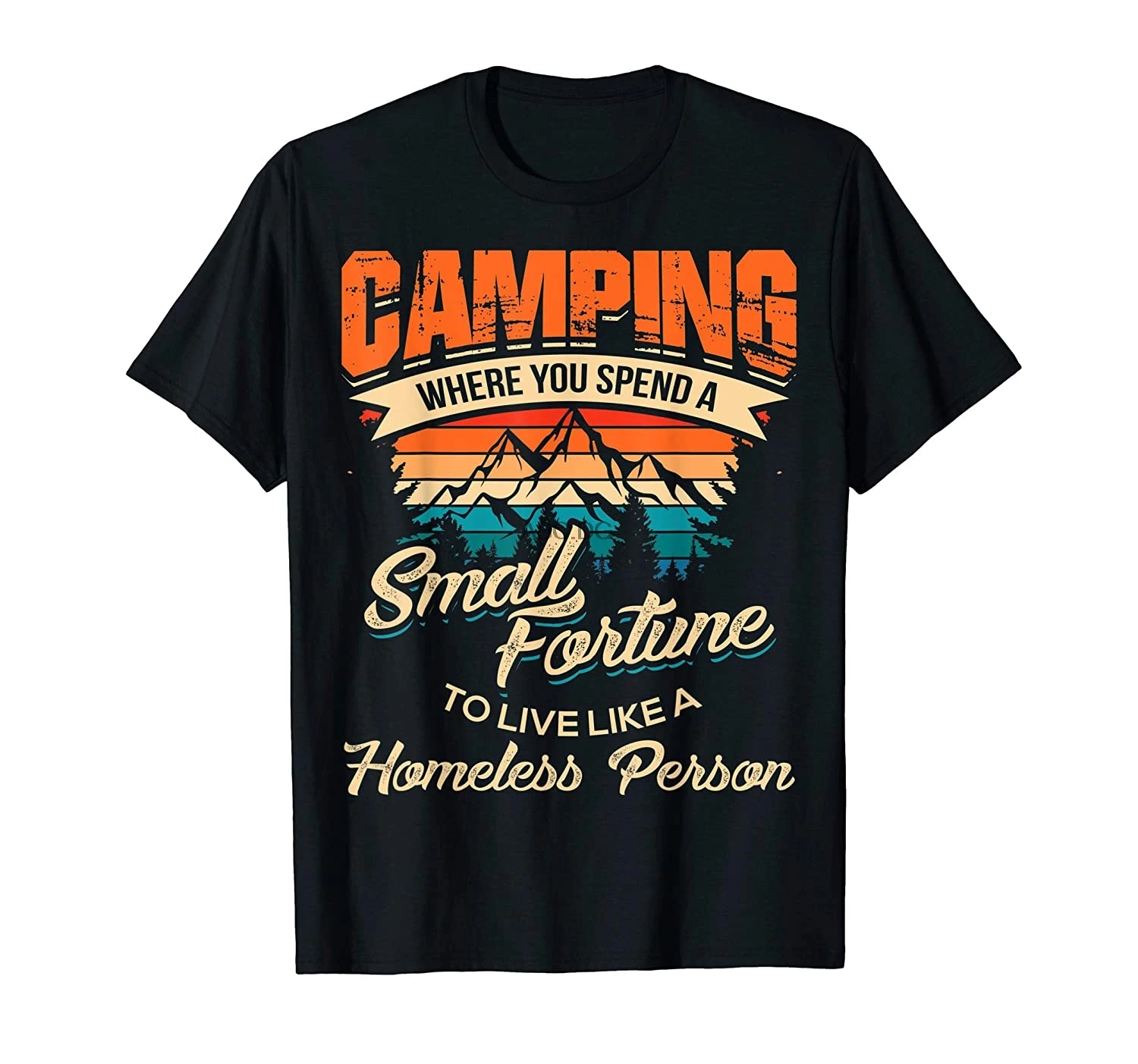 

Camiseta divertida para acampar para hombres y mujeres