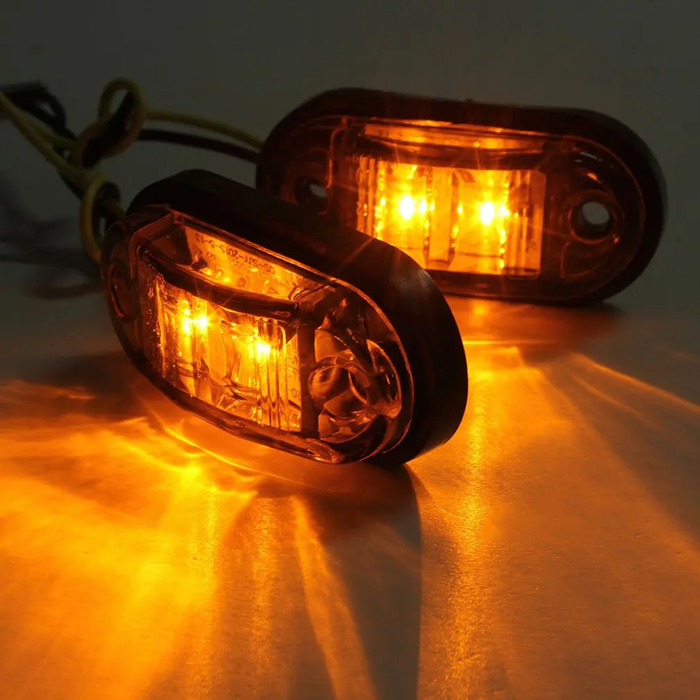 

12V-24V 1pcs LED Side Marker Blinker Trailer Side Lights Clearance Lamp Bulb For Car Truck Trailers