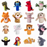 plush toy dinosaur animal hand puppet mouth can be used for early lecture props frog fox tiger monkey crow elephant