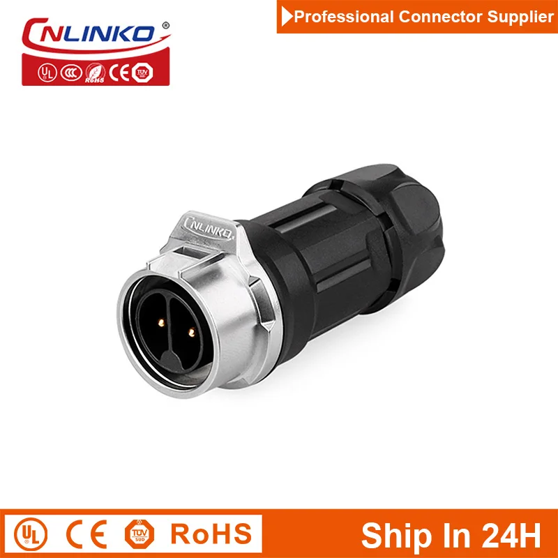 

Cnlinko LP M16 Plastic Waterproof Power Connector 2 3 4 5 7 8 9pin Male Butt Joint for Solar LED Cable Wire Industrial Aviation