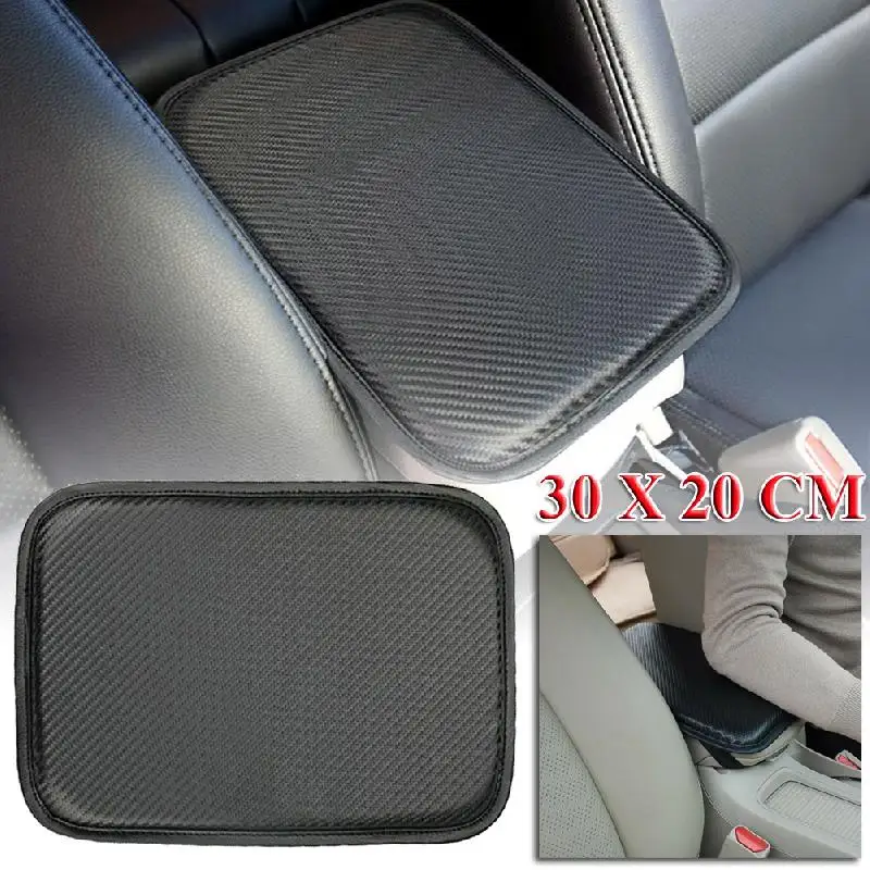 Черная универсальная накладка на подлокотник автомобиля защитная центральной