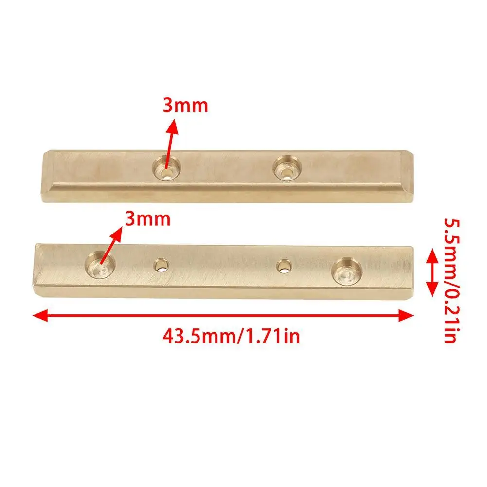 

2021 NEW 2Pcs RC Remote Control Car Brass Boulder Bars For 1/24 Axial SCX24 90081 Upgrade Replacement Accessories Tools
