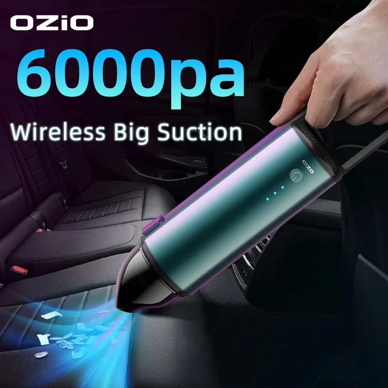 

Car Vacuum Cleaner Wireless Mini Portable Handheld Auto Vacuum Cleaner 6000Pa Car Interior Interior Keyboard Dust пылесос