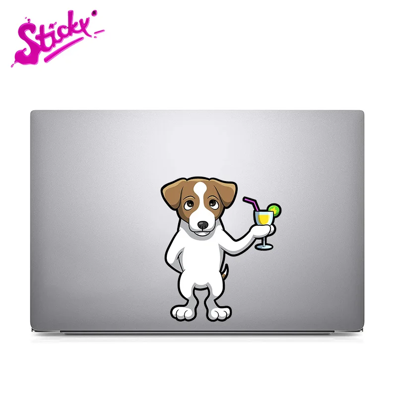 Клейкая Милая забавная аниме наклейка с собакой Джека Расселла терьера