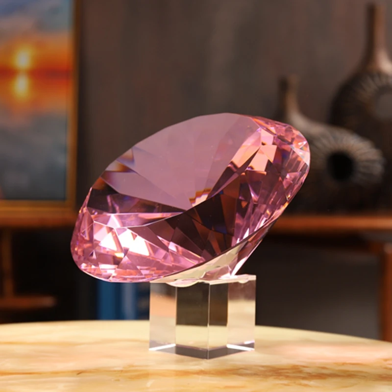 8 цветов кристалл пресс-папье граненый Ограненный стеклянный гигантский