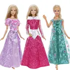 3 комплекта, Классическая сказочная принцесса, платье для вечеривечерние, аксессуары для кукол, Одежда для куклы Барби, детские игрушки