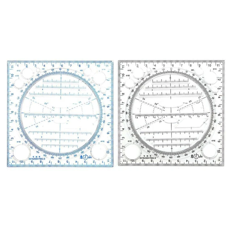 

Multifunction Art Design Drawing Ruler Stereo Geometry Ellipse Template Ruler School Accessories Arc Shape Tracer