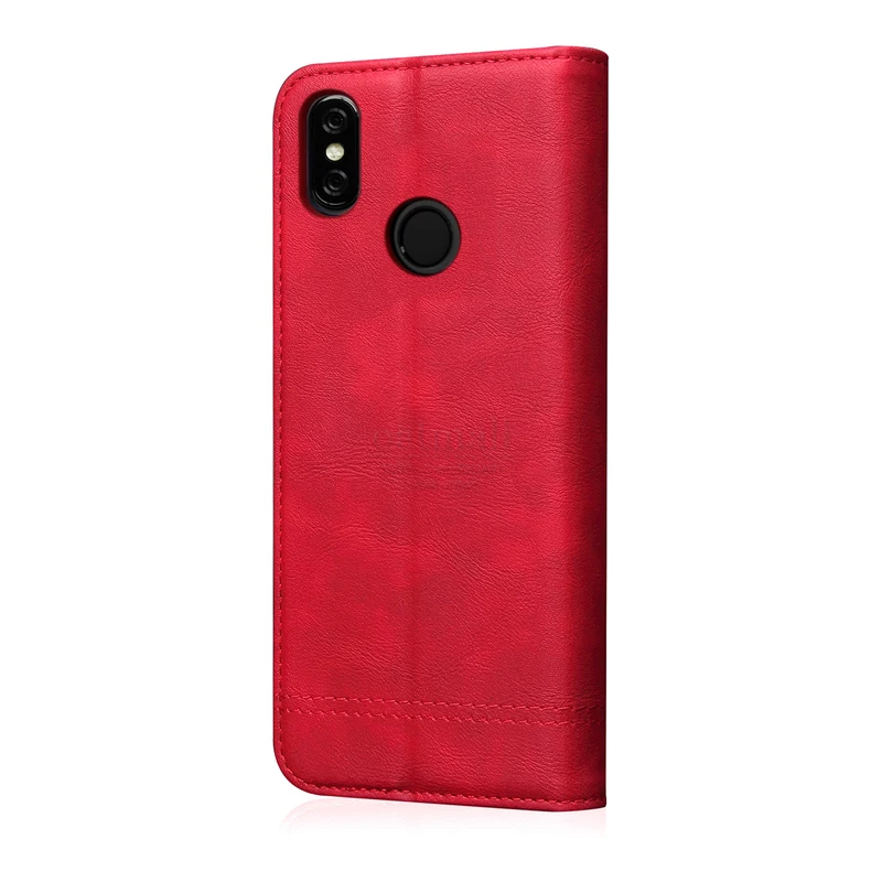 Винтажный кожаный флип-чехол для XiaoMI RedMI Note 6 pro Роскошный кошелек с отделением