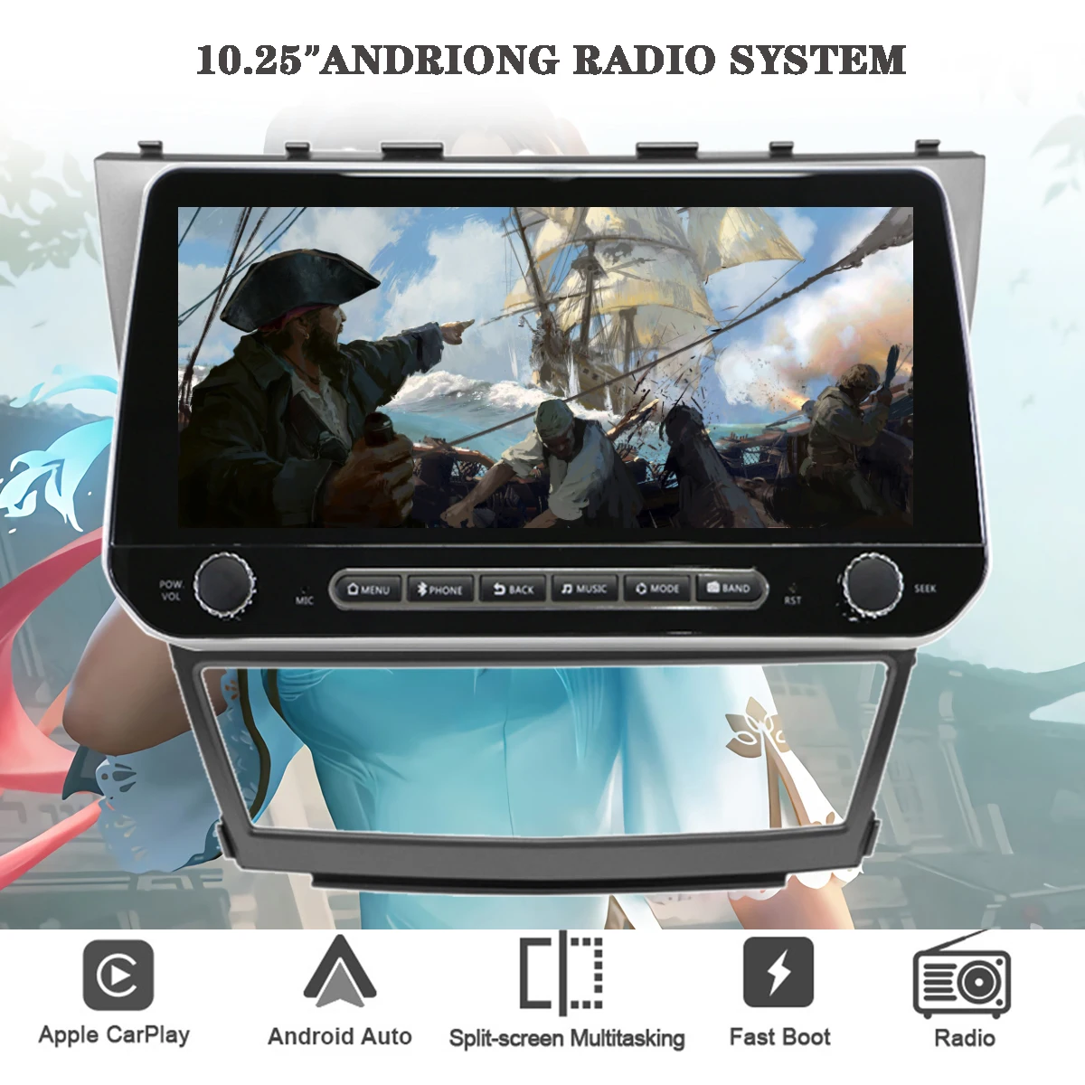 

10.25' 2560*720 Android 11 For Toyota Camry 40 2006 - 2011 Car DVD Video Player GPS Navi 4G Lte WIFI BT Radio Stere Map Cassette