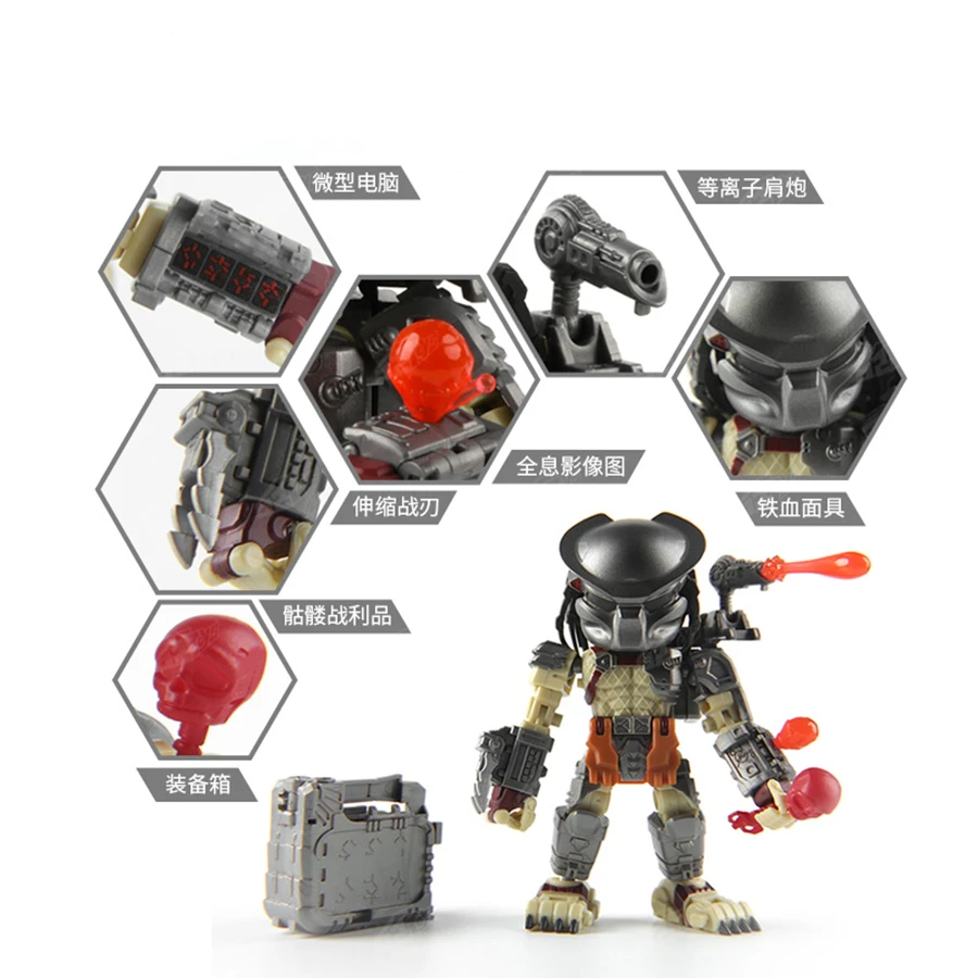 

BeastBox Deformation Robots Transformation AVP Aliens vs Predator Toy Cube Model Xenomorph Action Figure Jugetes MegaBox