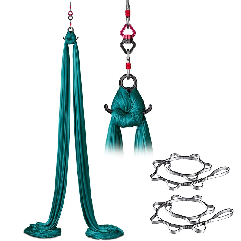 

Silk stretch aerial yoga hammock Home yoga studio aerial dance supplies Non-slip satin nylon hammock
