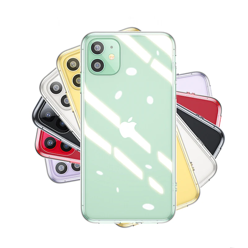 

Ultra Thin Clear Phone Case For iPhone 11 7 Case Silicone Soft Back Cover For iPhone 11 12 Pro XS Max X 8 7 6s Plus 5 SE XR Case