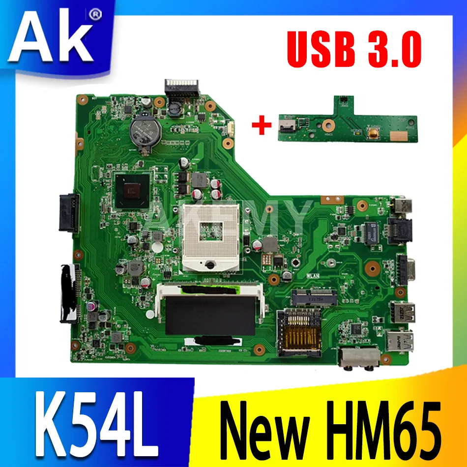 Akemy K54L Материнская плата ноутбука для Asus X54L K54LY X54H K54 Тестовая оригинальная
