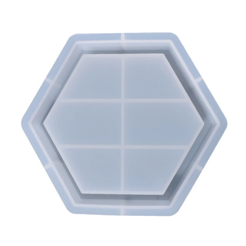 

Hexagonal Fruit Storage Box Epoxy Resin Mold Serving Tray Jewelry Holder Casting Silicone Mould DIY Crafts Ornaments Home